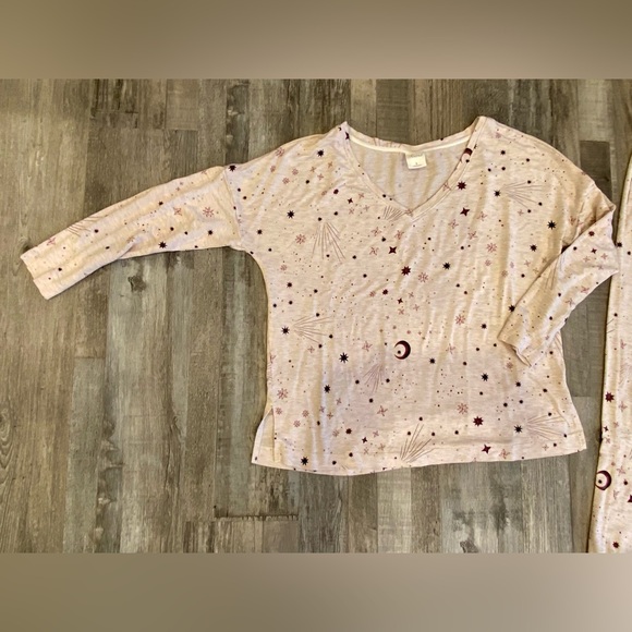 SOMA Women's Sunday Shooting Star Small LS Pajama Set Loungewear Celestial PJ - Picture 12 of 13